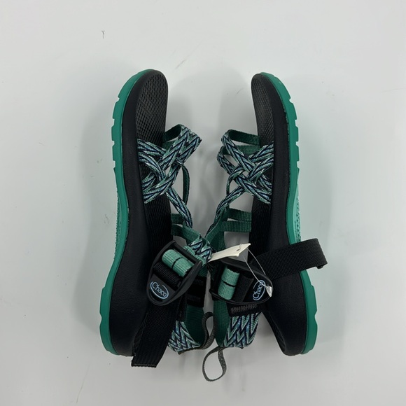 CHACO Girl’s Tribal Blue and Green Print Sandals Size 2 NWT - Picture 8 of 16